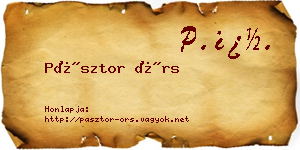 Pásztor Örs névjegykártya